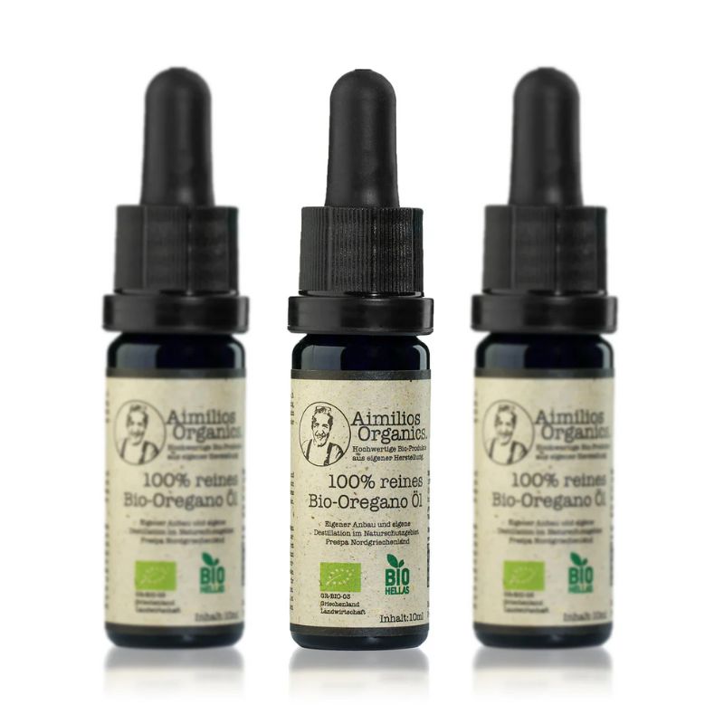 100 % REINES ÄTHERISCHES BIO OREGANO ÖL 10 ML | AIMILIOS ORGANICS | ATHINA