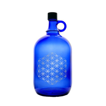 ENERGETISIERENDE GLASFLASCHE | TRINKFLASCHE | STRUKTURIERTES WASSER | 2 LITER | 5 LITER | INDIVIDUELLE GRAVUREN