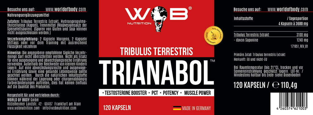 TRIANABOL | TESTOSTERONE BOOSTER