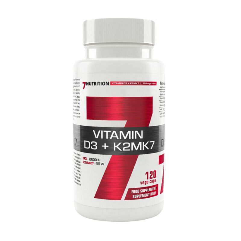 7 Nutrition Vitamin D3 + K2MK7  120 Caps
