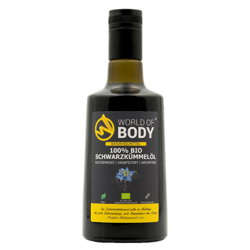 100% Bio Schwarzkümmelöl – Kaltgepresst, Ungefiltert & Naturtrüb | 500ml Naturheilmittel