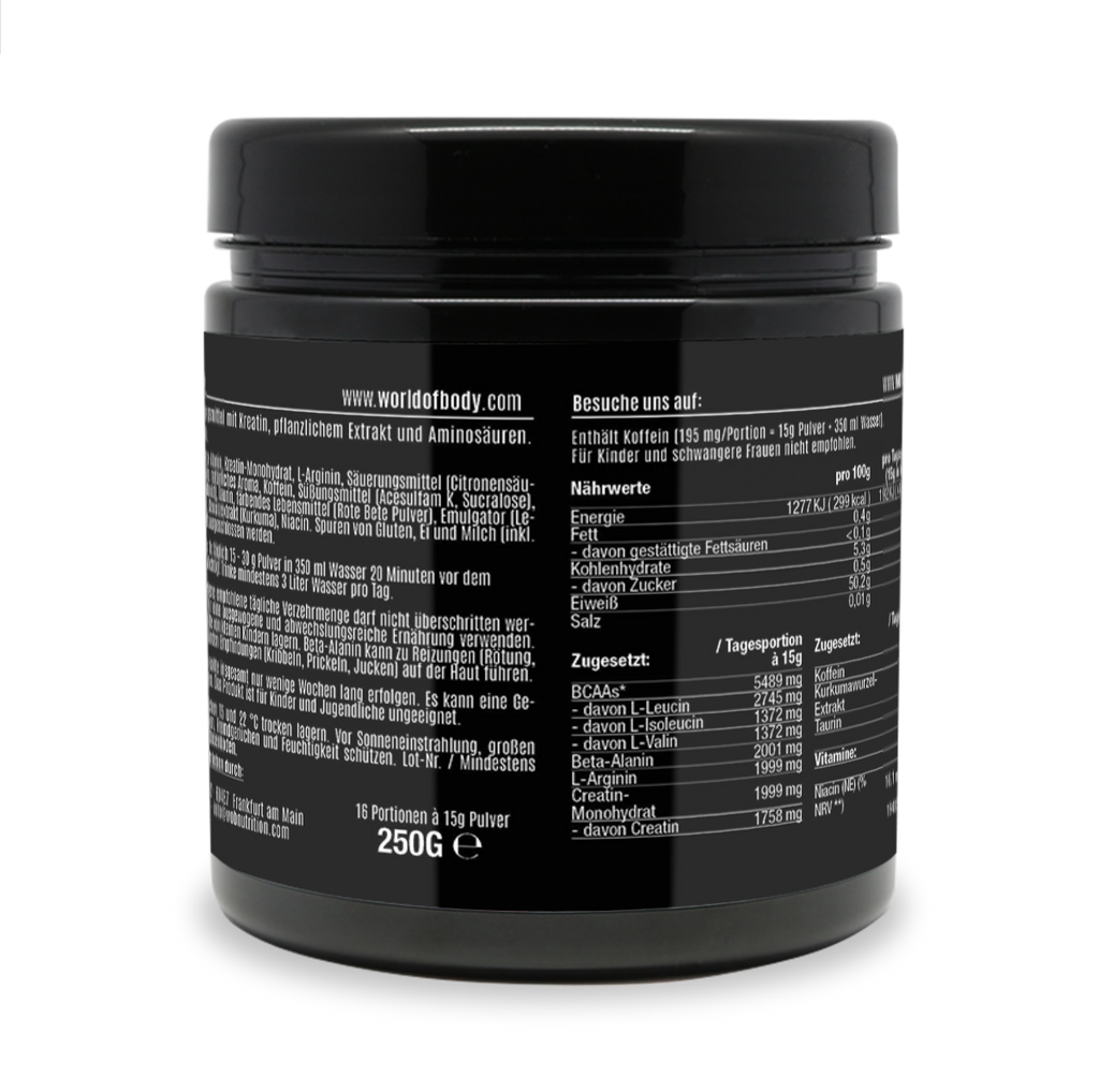 XTC PRE-WORKOUT | EXTASE HARDCORE BOOSTER
