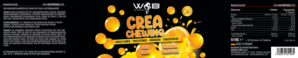 CREA CHEWING CREATIN-KAUTABLETTEN