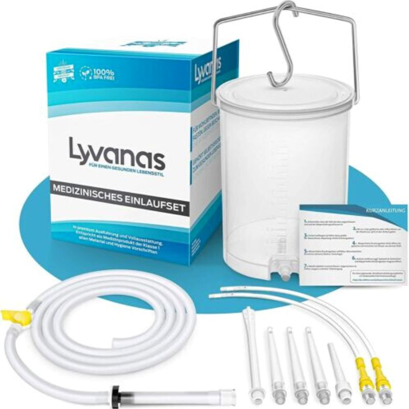 LYVANAS EINLAUF DARMREINIGUNGSSET – 2 LITER EIMER SET – BPA- UND PHTALATFREI