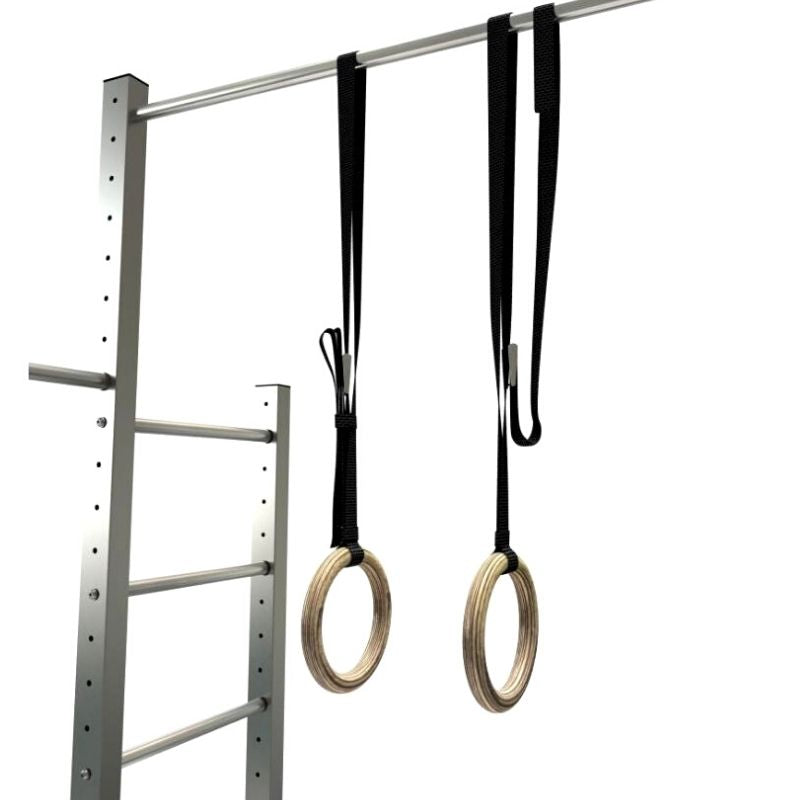 TOLYMP TURNRING-SET AUS POLIERTEM SPERRHOLZ